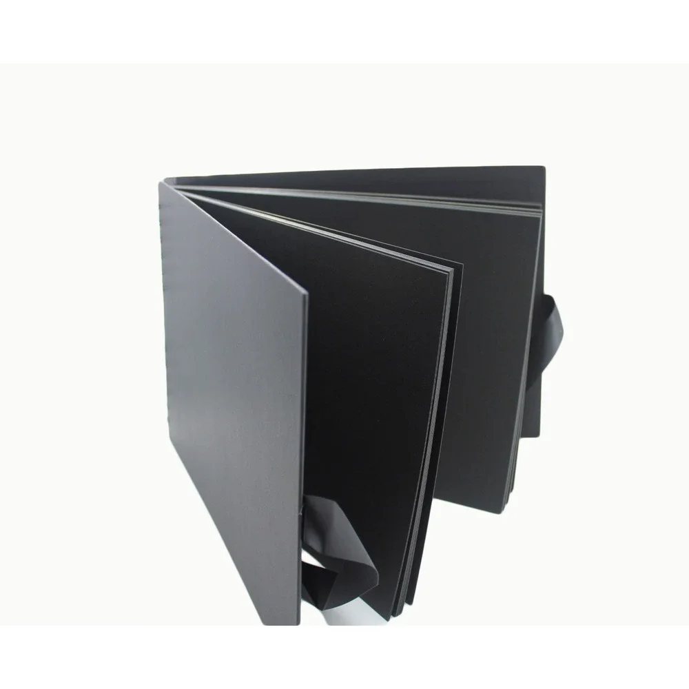 Gotideal Black DIY Scrapbook Album Kit with Metallic Pens and Stickers 80 Pages‎